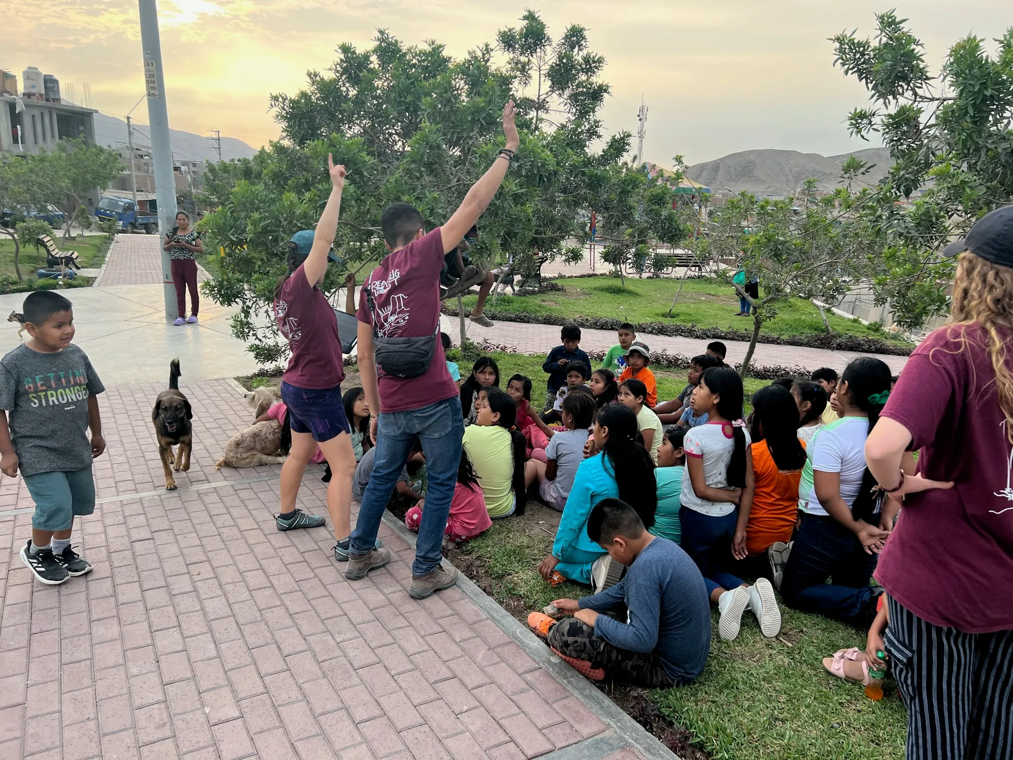 Students enjoying time together