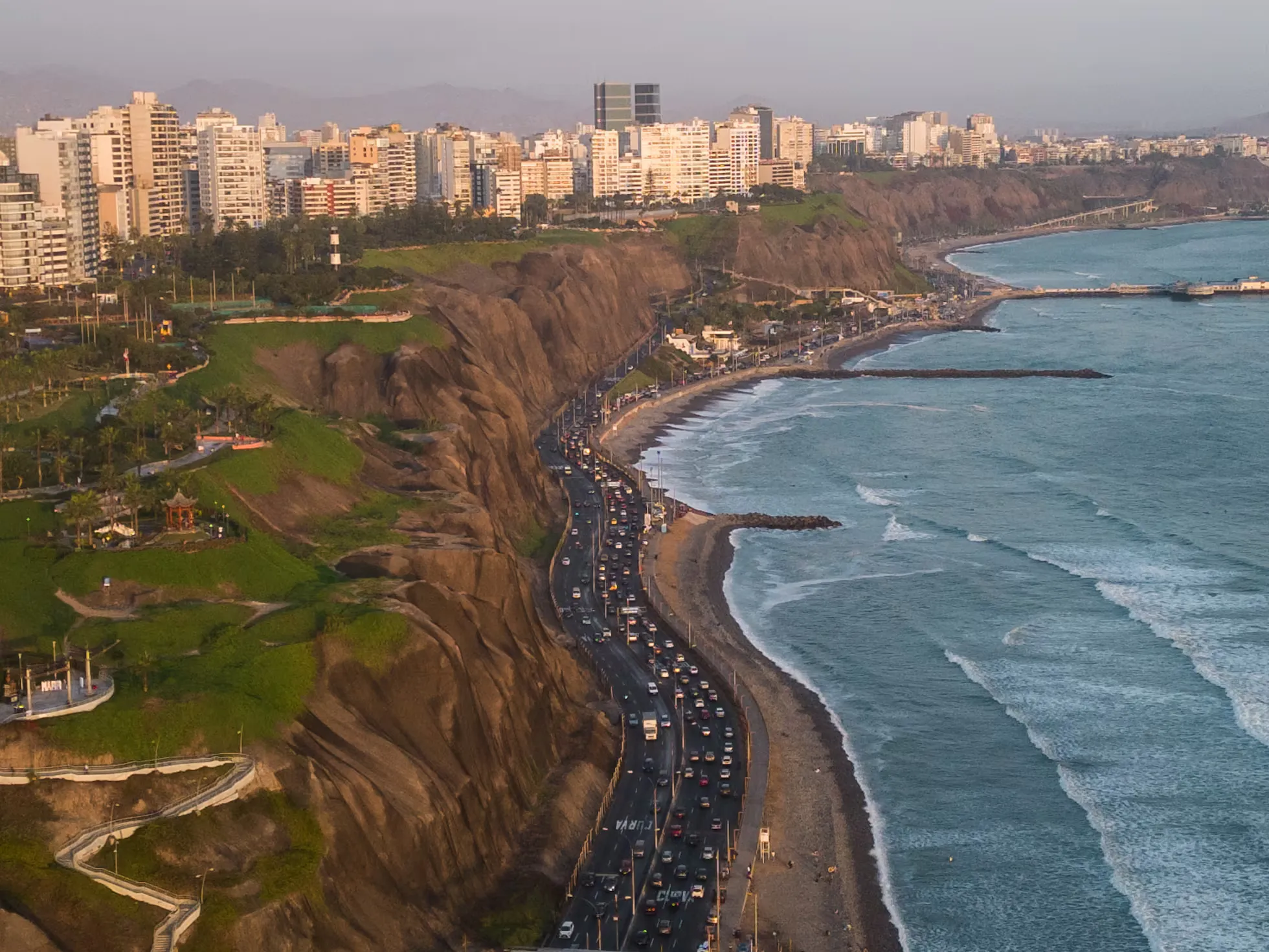 Coastline of Lima