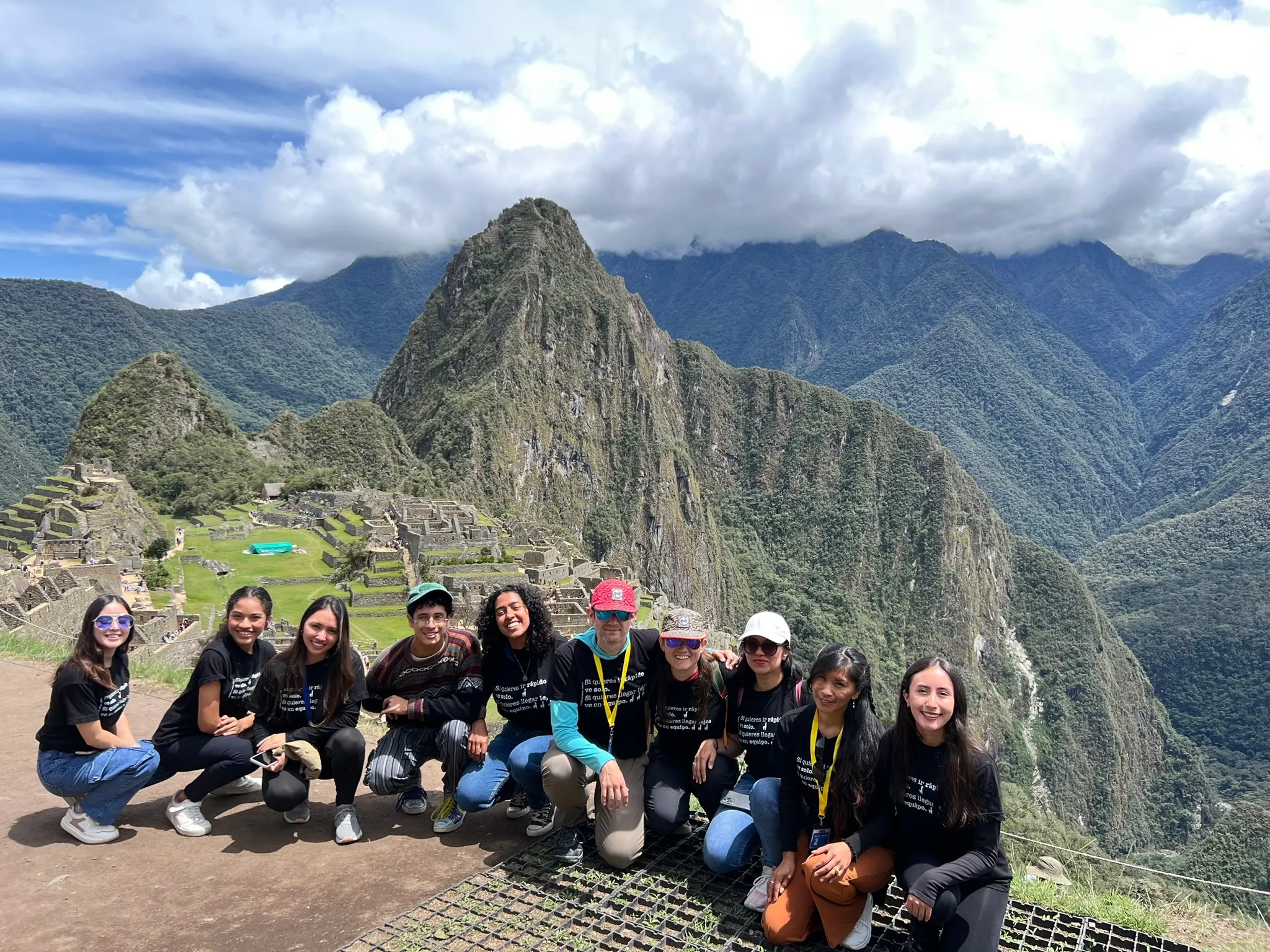 Team Photo at Machu Picchu